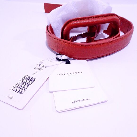 Veronica Beard Gavazzeni Women\'s Lavanda Leather Buckle Belt TAN NWT 155 XS